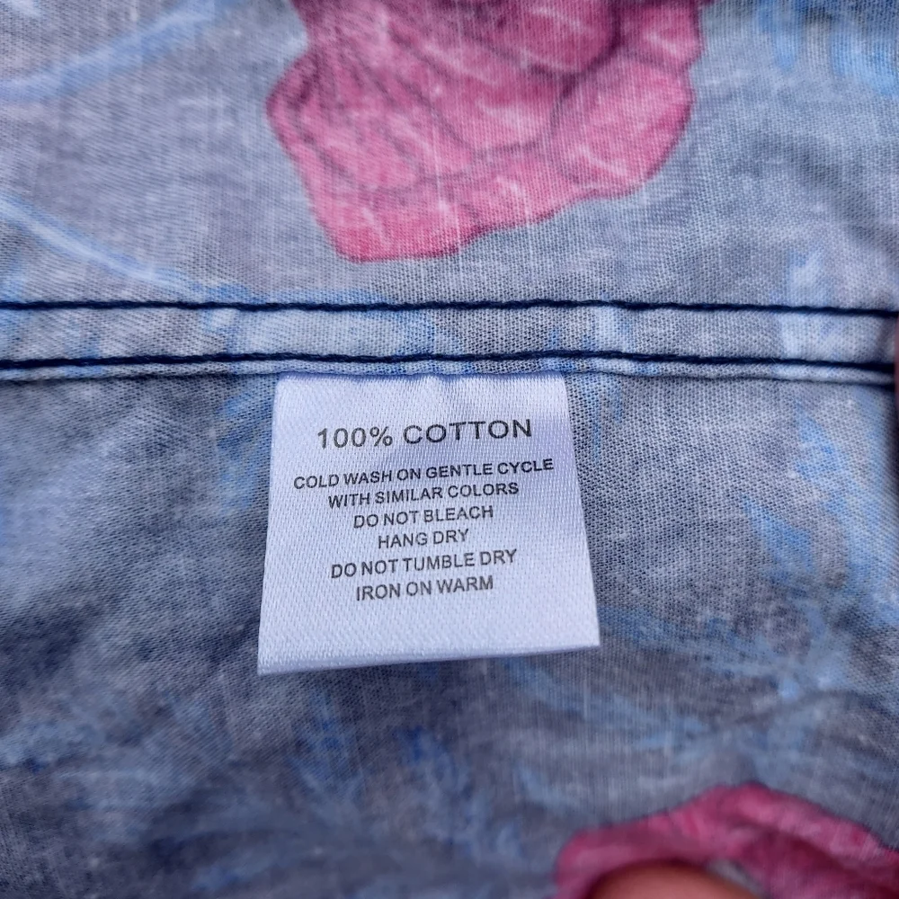 Hemloya Lena Shirt In POPPY print - Picture 5 of 6